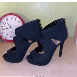 black stiletto booties